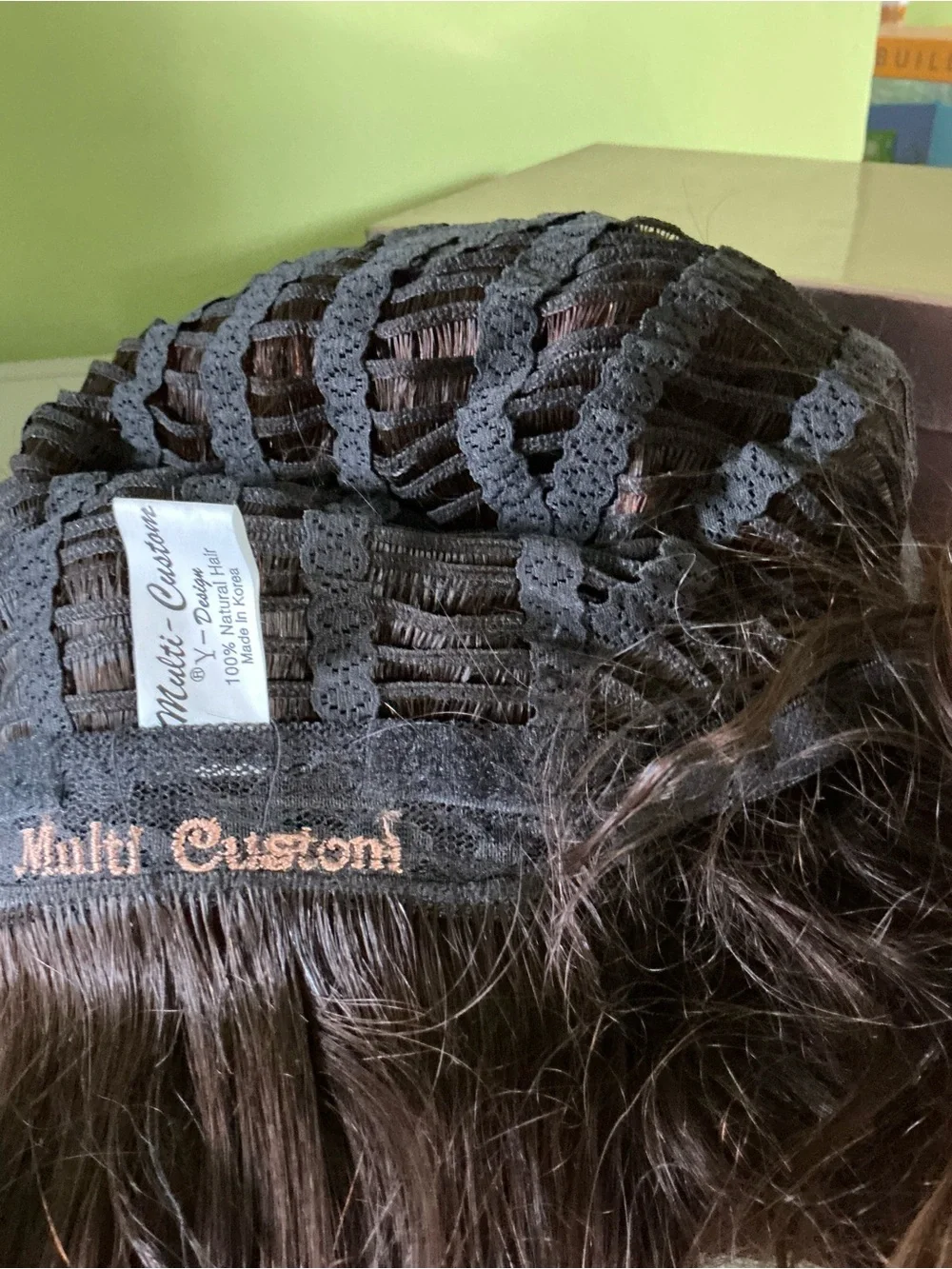NIB Yaffa Multi Custom Medium Wig 33/6 Human Hair